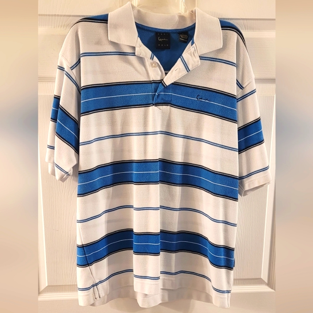 KARL KANI COLLARD SHIRT LARGE VINTAGE